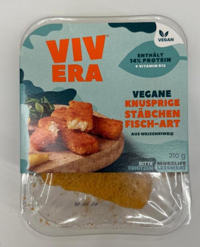 Фото - Палочки веганские из протеина пшеницы Vegane Knusprige Stabchen Fisch-Art Vivera