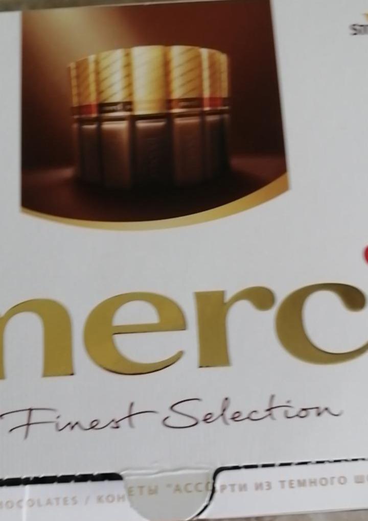 Фото - Набор шоколадных конфет ассорти горького шоколада Merci Finest Selection