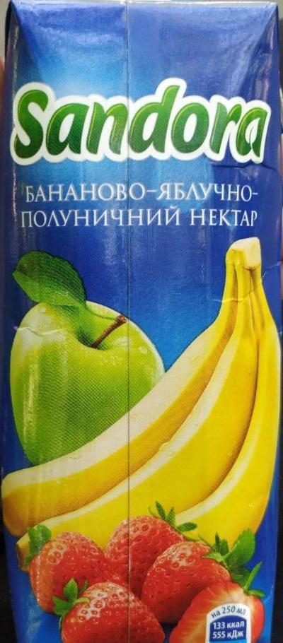 Фото - Нектар сок бананово-яблочно-клубничный Sandora