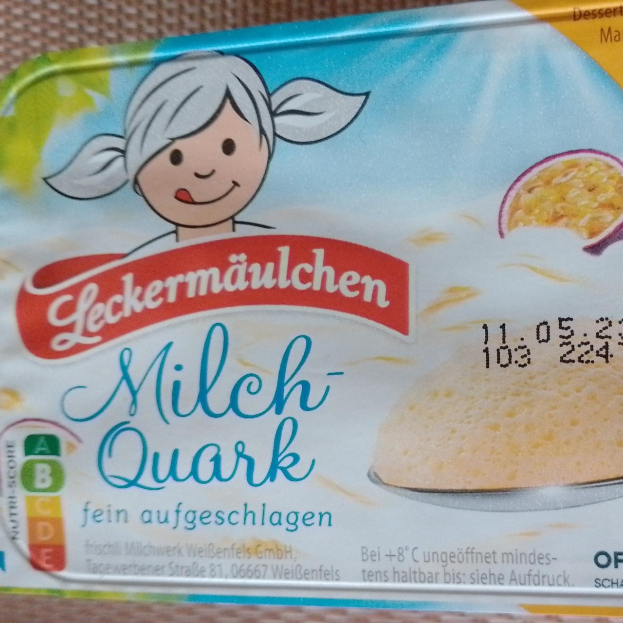 Фото - кисломолочный продукт кварк маракуйя Leckermäulchen