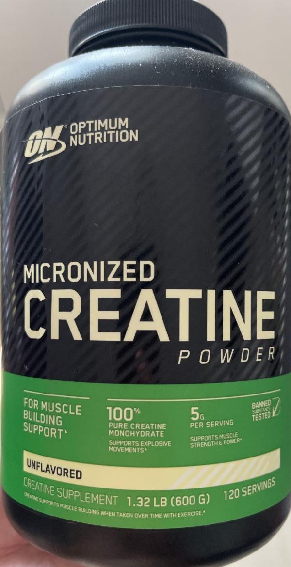 Фото - креатин micronised creatine powder Optimum nutrition