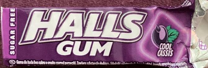 Фото - Жевательная резинка без сахара со вкусом черной смородины Halls Gum