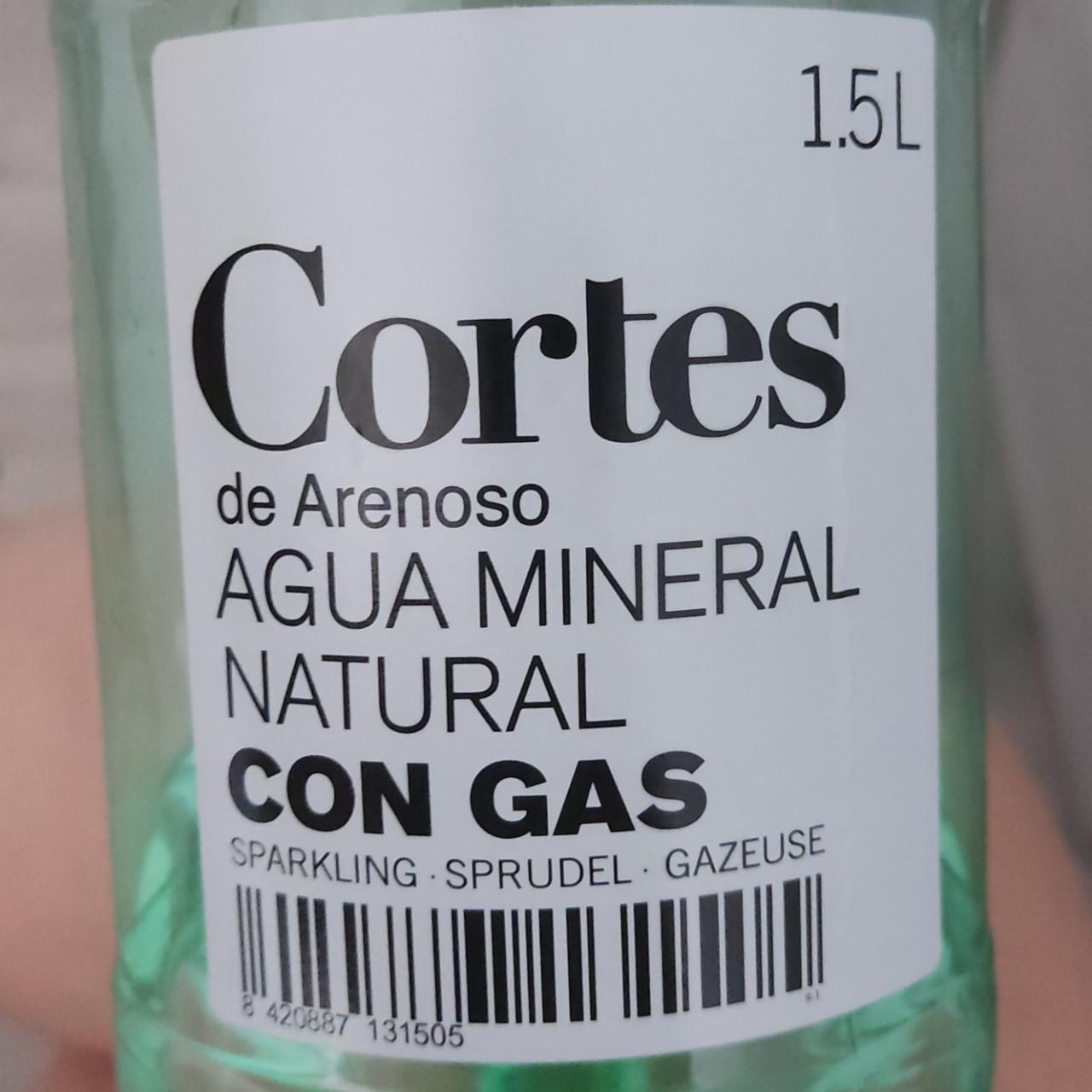Фото - Agua mineral natural con gas Agua de Cortes