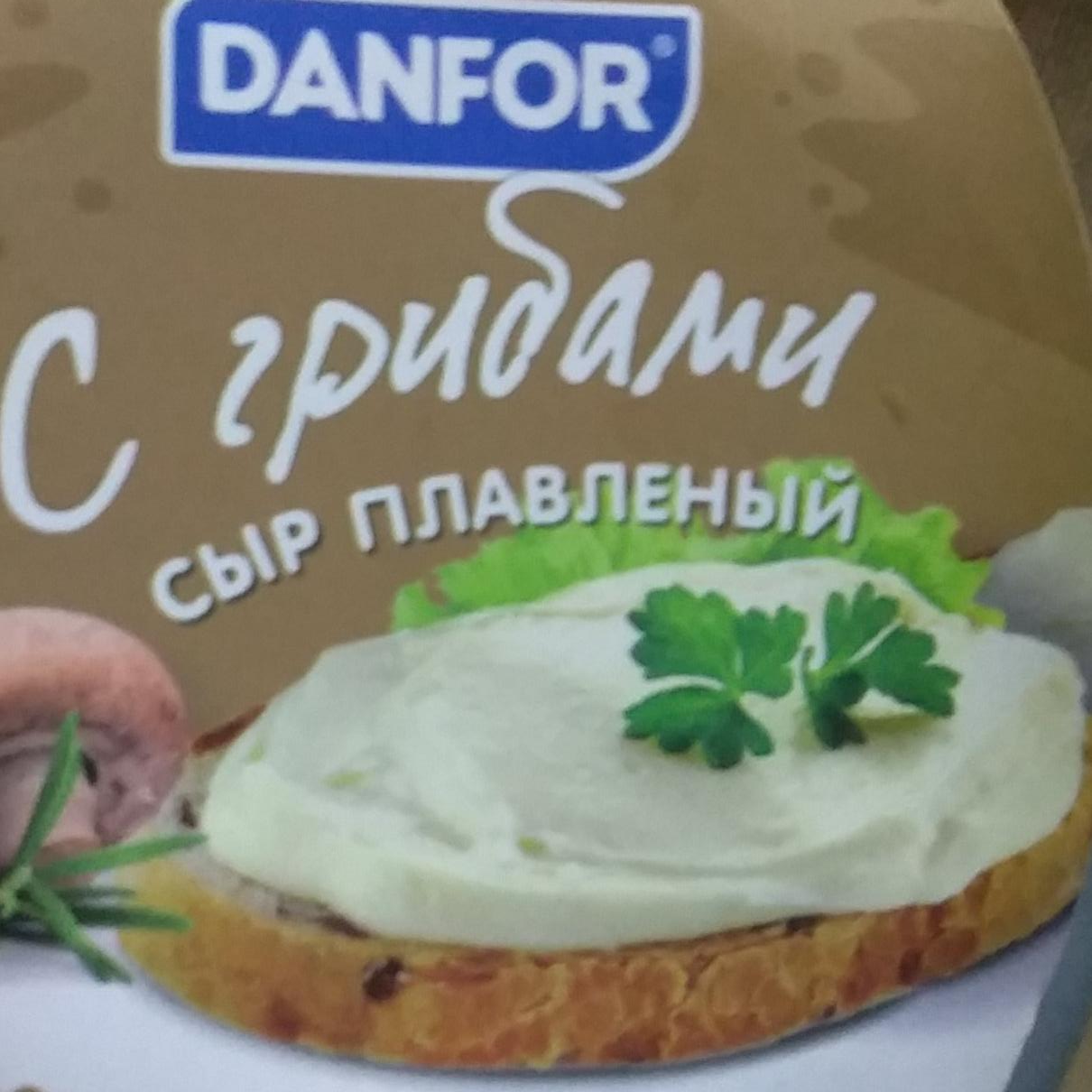 Фото - плавленный сыр с грибами Danfor