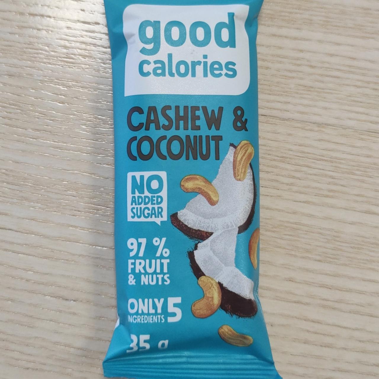 Фото - Батончик Cashew&coconut Good calories