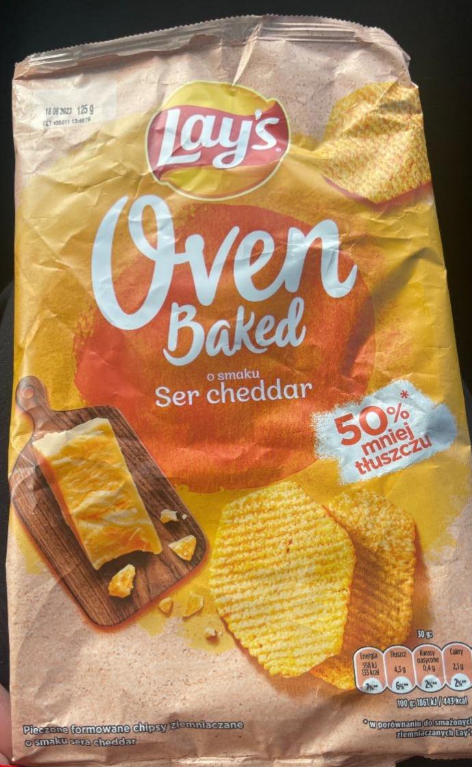 Фото - Чипсы картофельные со вкусом сыра чеддер Oven Baked Lay's