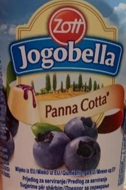 Фото - Йогурт Jogobella Panna Cotta со вкусом черники 2.7% Zott