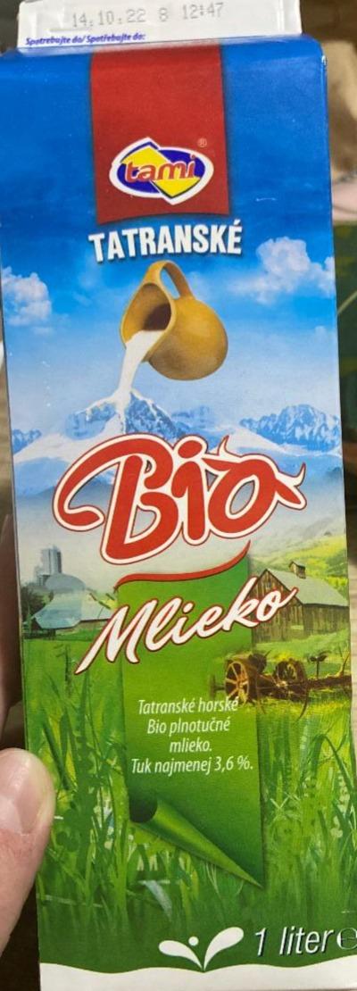 Фото - Молоко Tatranske BIO Tami