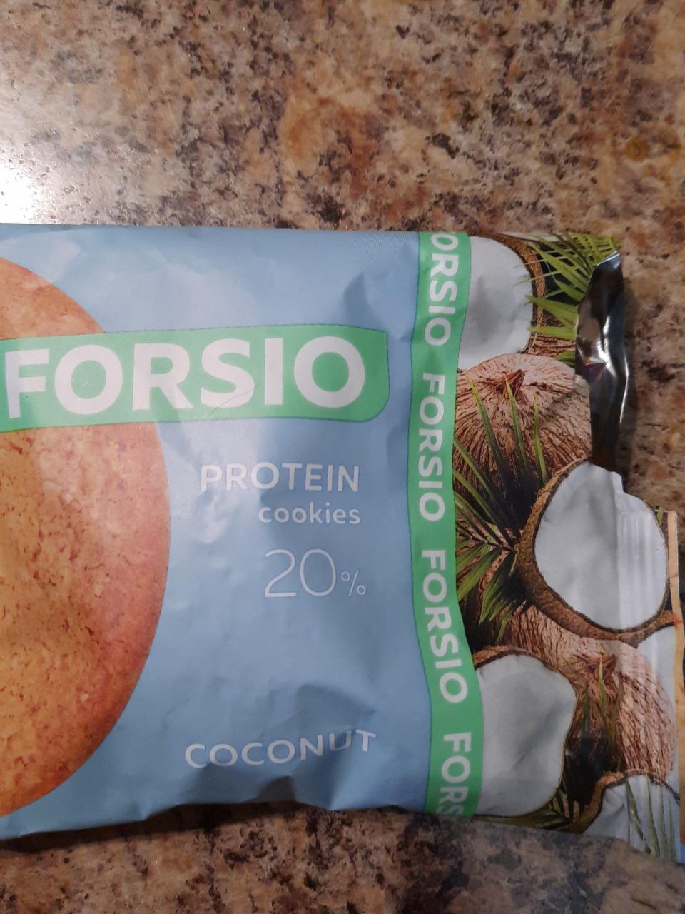 Фото - Печенье с высоким содержанием белка Вкус кокос Forsio