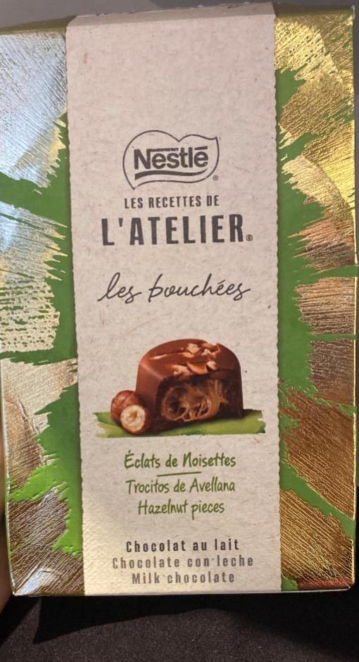 Фото - Молочный шоколад Les puchees Hazelnuts De L'atelier Nestle