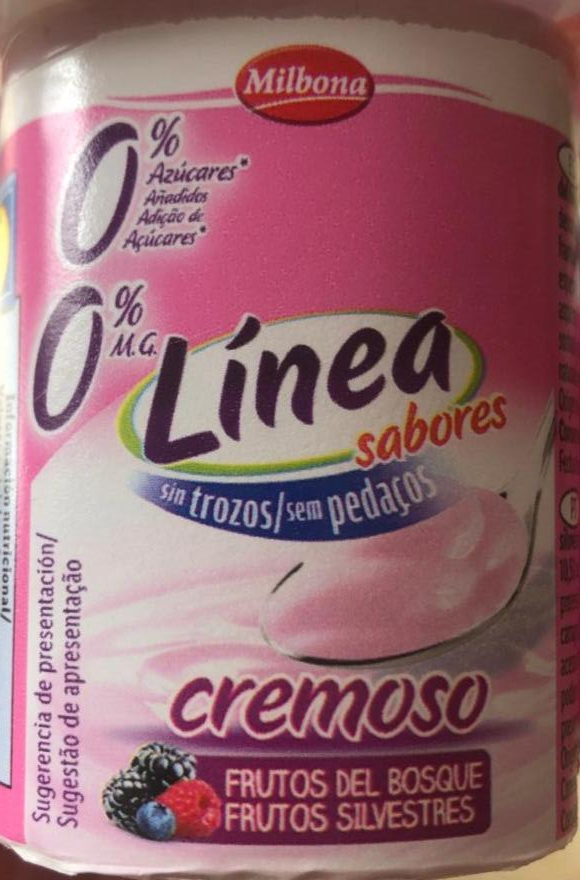 Фото - йогурт Línea 0% Milbona