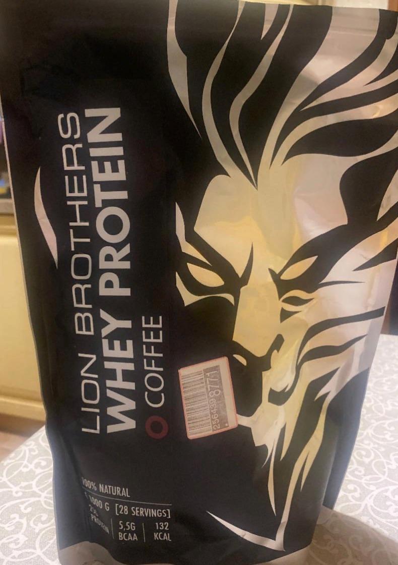 Фото - Протеин сывороточный Whey protein coffee Lion brothers