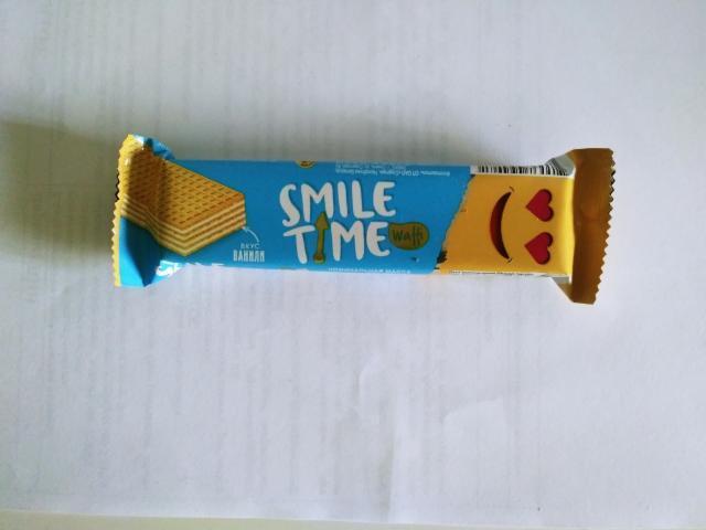 Фото - Вафельный батончик Smile Time со вкусом ванили.