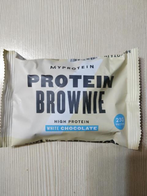 Фото - Protein Brownie White Chocolate Myprotein