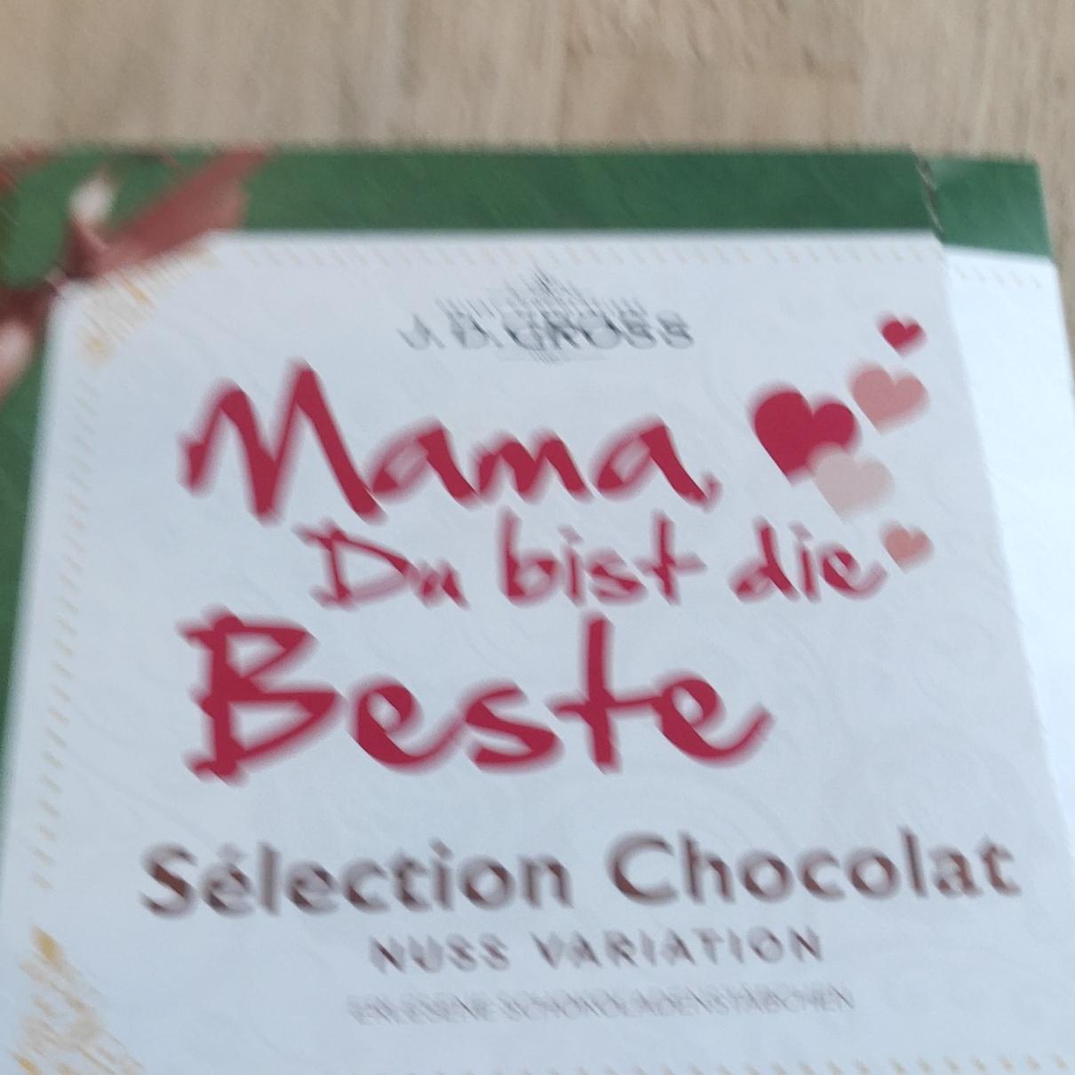 Фото - Mama, Du bist die Bestel Selection Chocolat Nuss Variation, Fairtrade Cocoa J. D. Gross