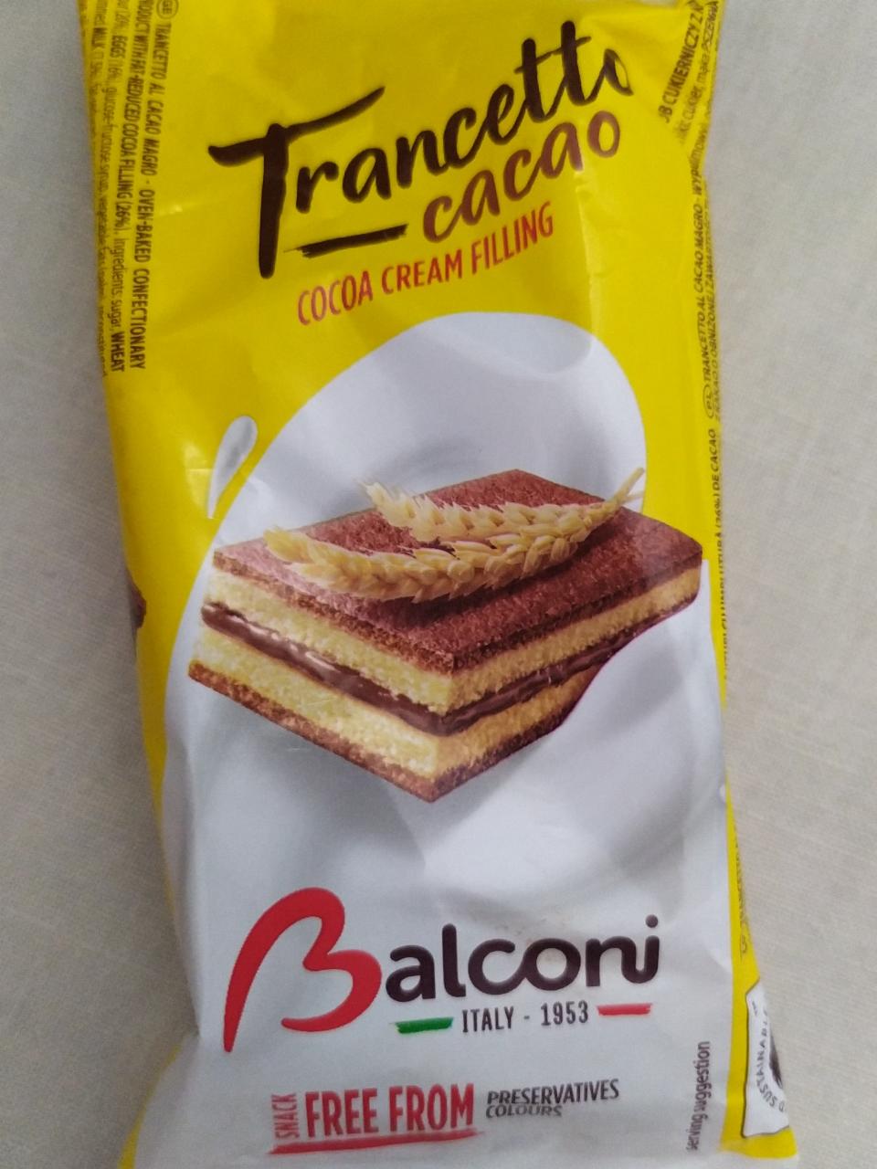 Фото - trancetto cacao Balconi