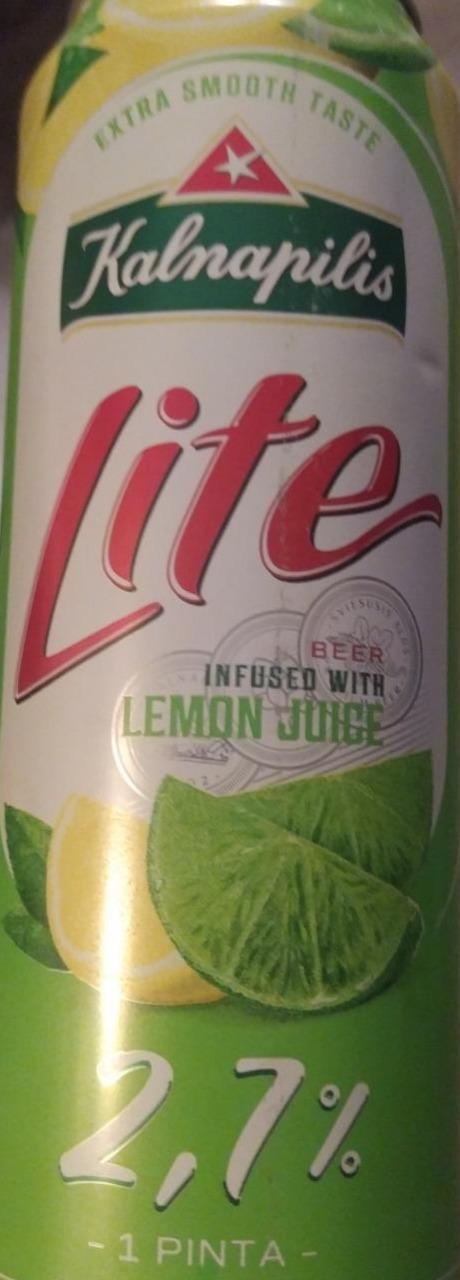 Фото - Пиво 2.7% Lite Lemon с лимонным соком Kalnapilis