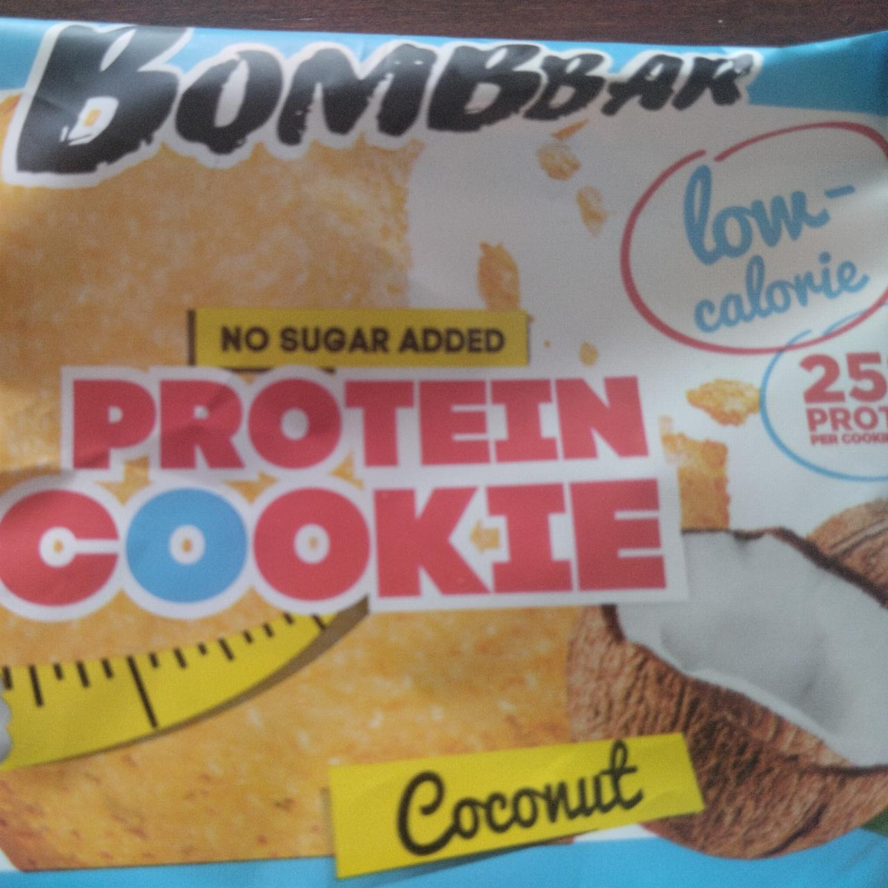 Фото - Кокосовое печенье неглазированное protein cookie coconut Bombbar