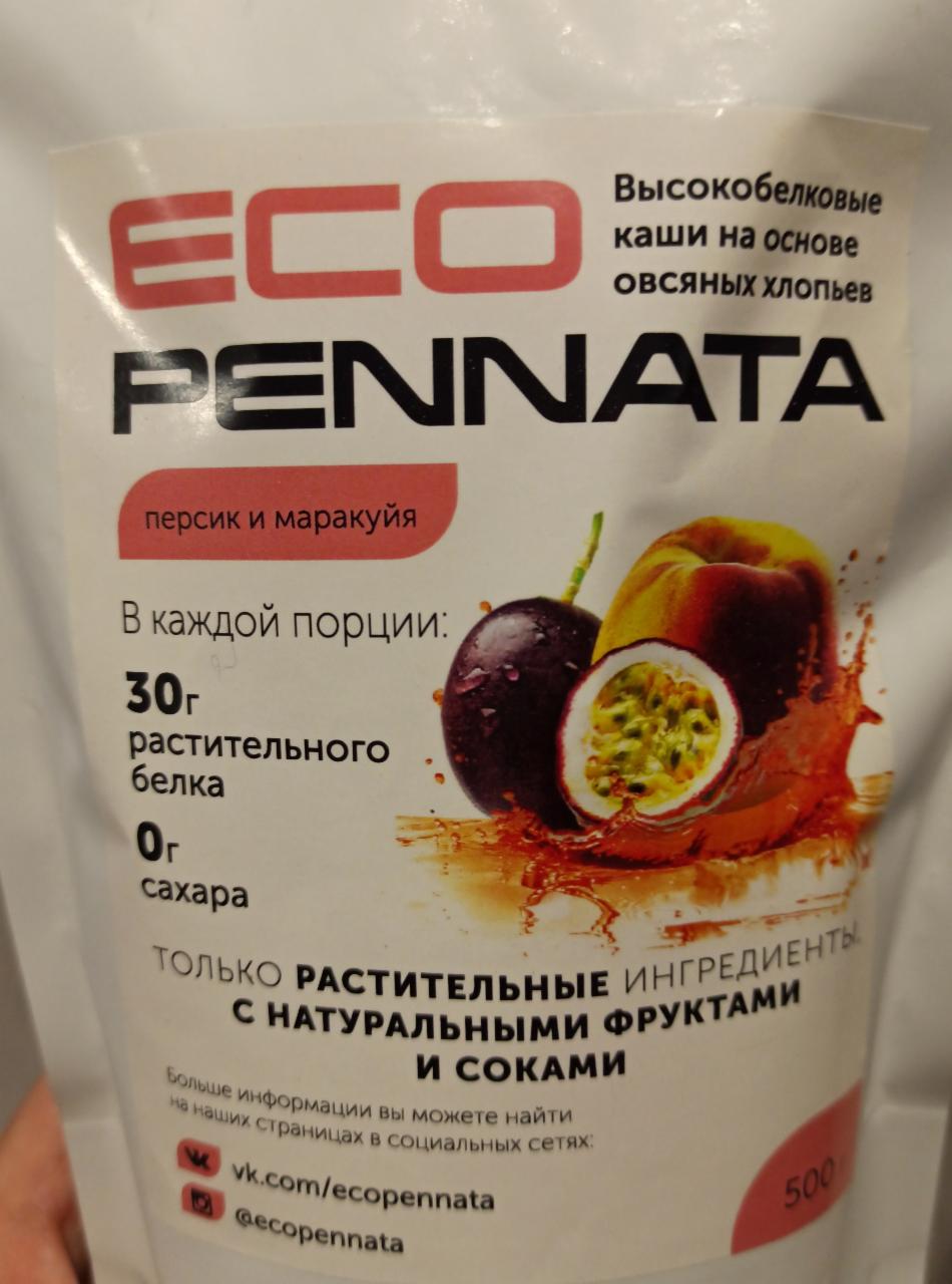 Фото - Каша протеиновая персик маракуйя Eco pennata
