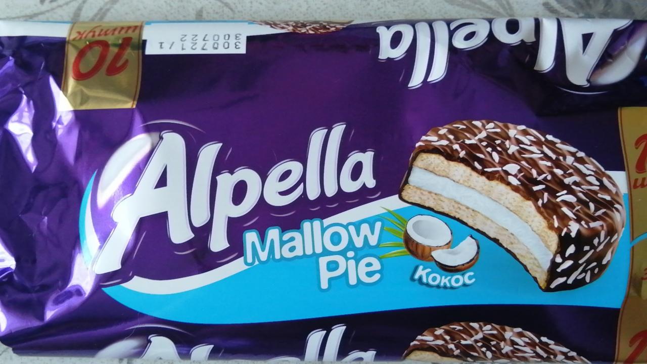 Фото - Сэндвич-печенье Mallow Pie с кокосом Alpella