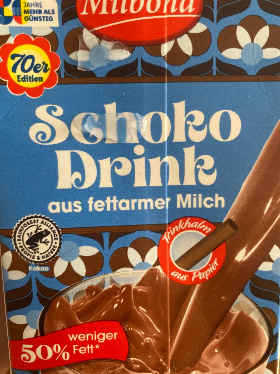 Фото - Напиток молочный шоколадный Schoko Drink Milbona