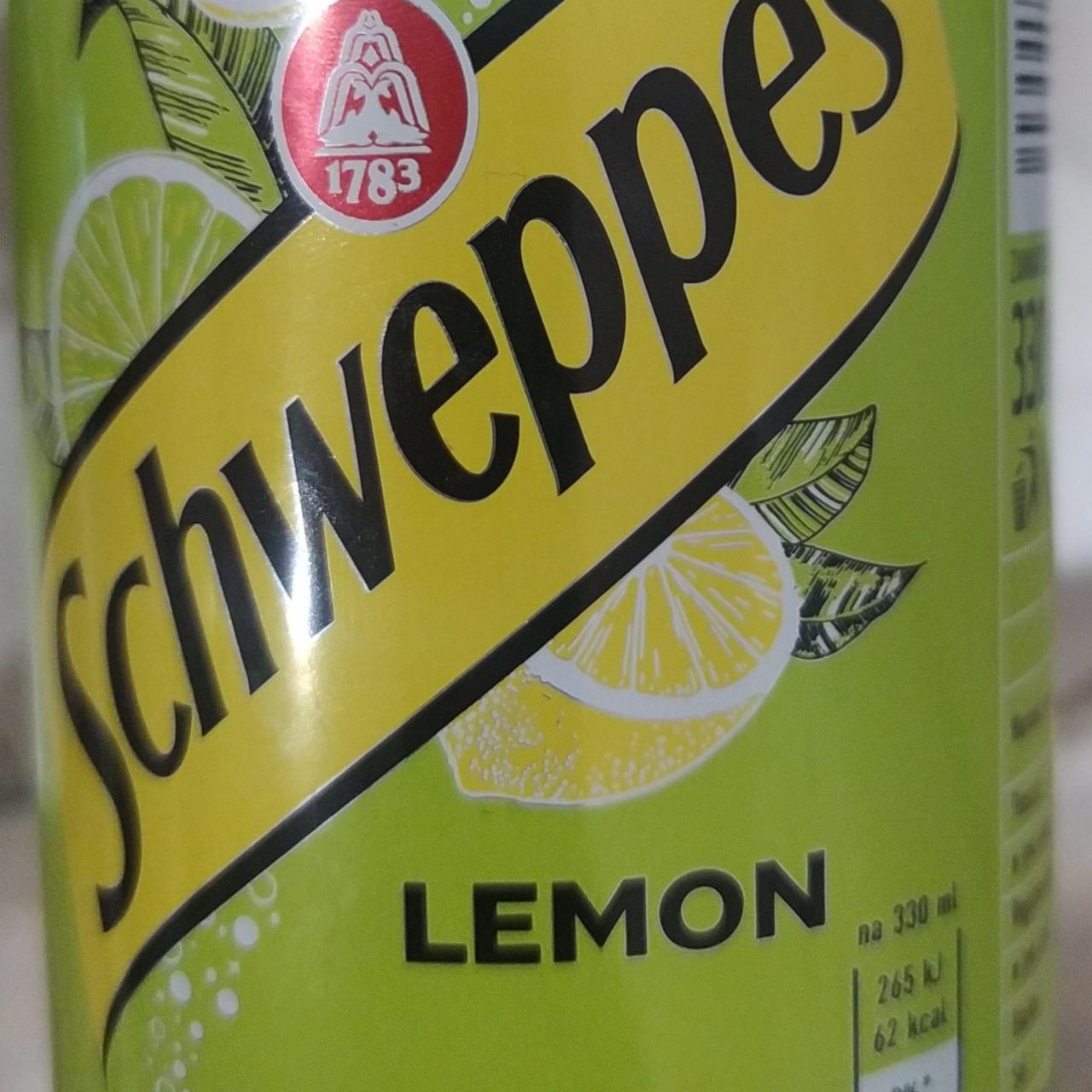 Фото - тоник со вкусом обычного лимона Schweppes