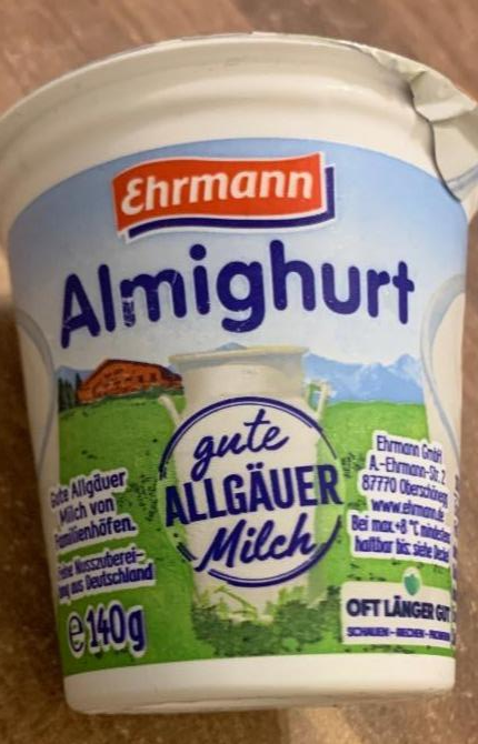 Фото - almighurt йогурт Ehrmann