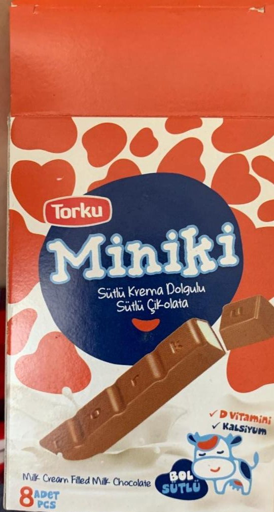 Фото - Батончик Miniki молочный с нугой Torku