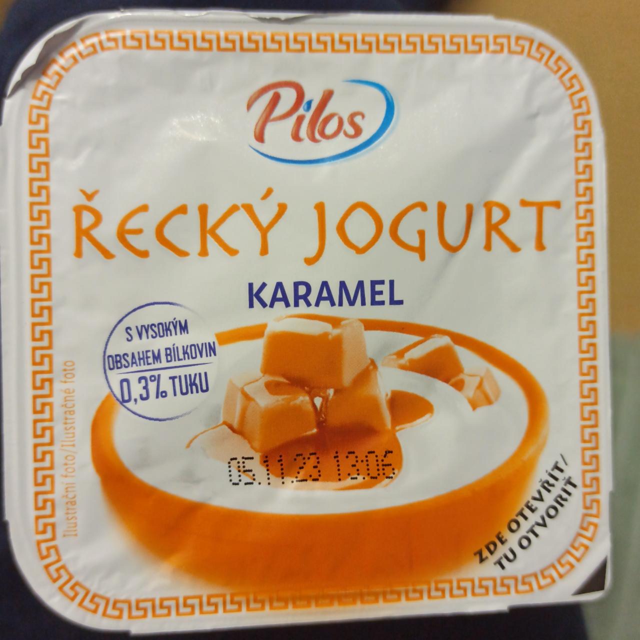 Фото - Греческий йогурт Карамель 0.3% Pilos