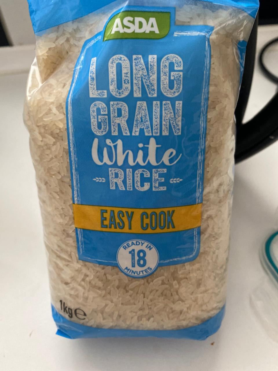 Фото - белый рис длинный быстрого приготовления Asda