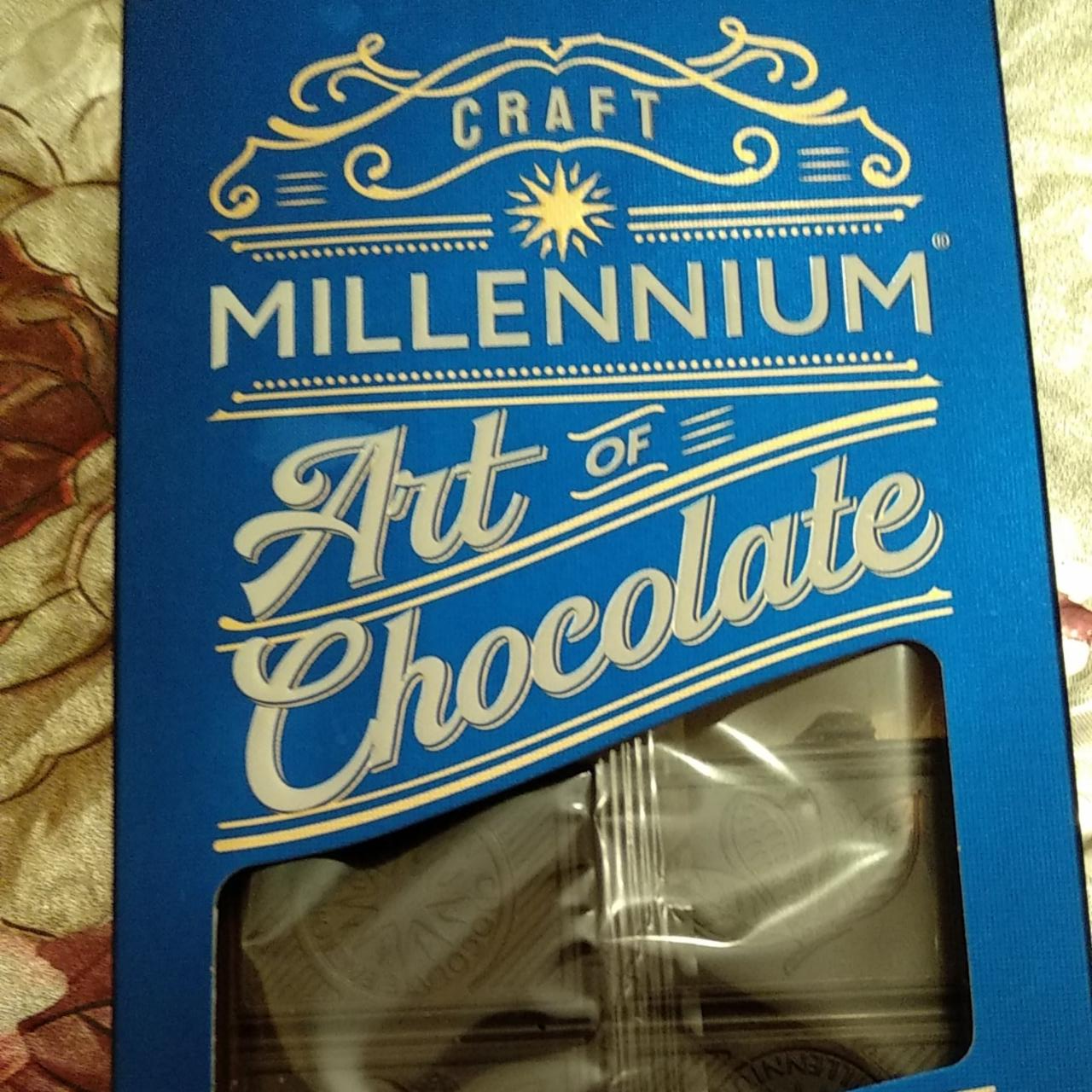 Фото - Dark chocolate craft series черный шоколад с фундуком, клюквой и васильком Millennium
