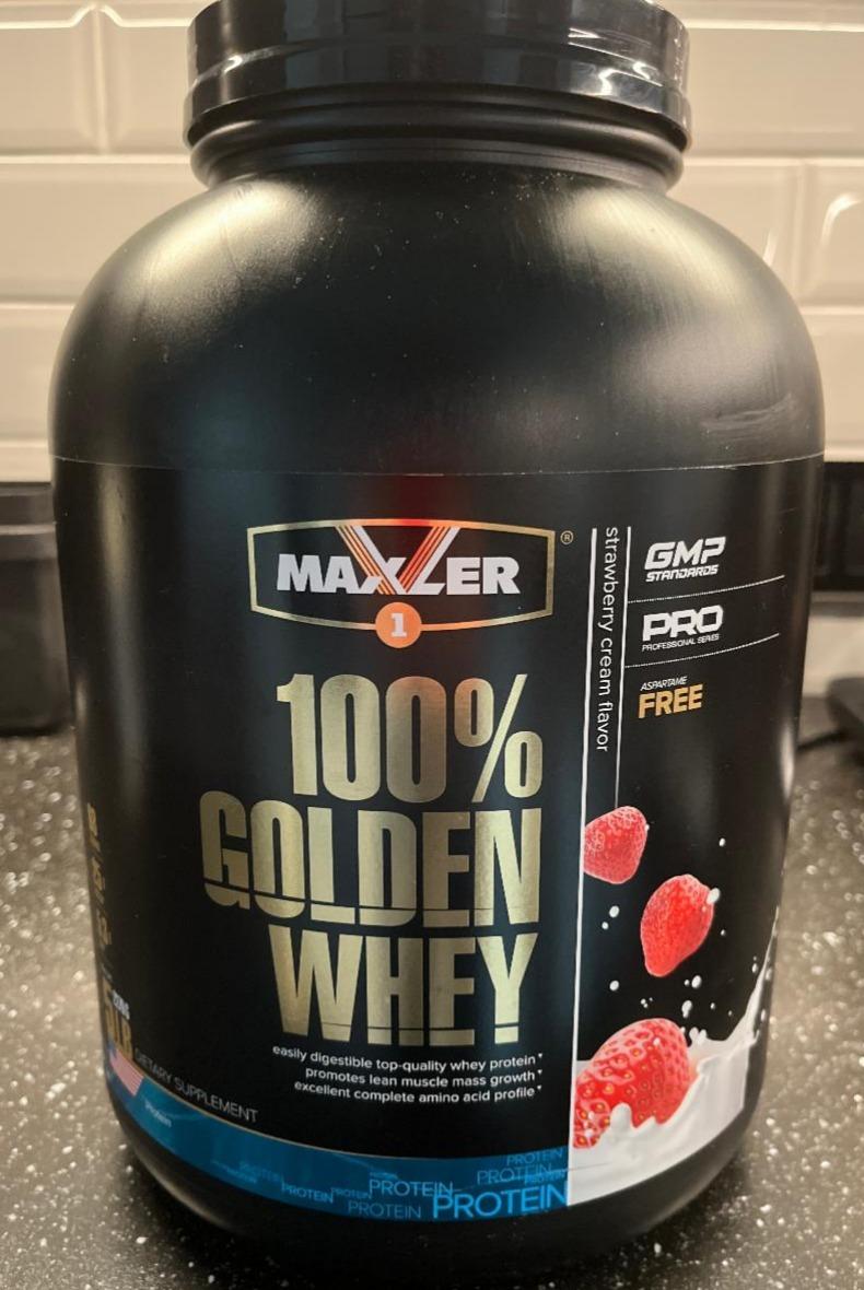 Фото - Протеин 100% Golden Whey вкус Клубника Maxler