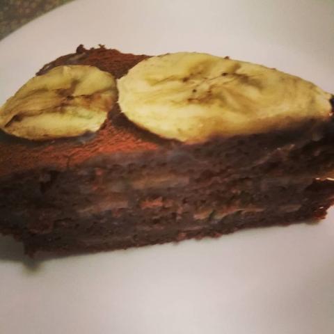 Фото - Шоколадно-банановый пирог