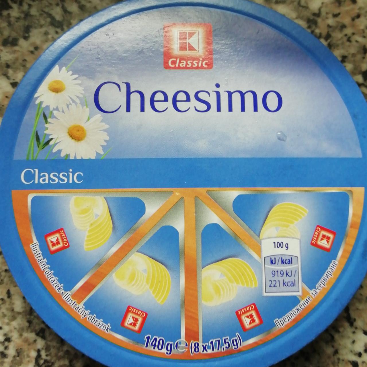 Фото - Сыр плавлення Cheesimo classic 40% K-Classic