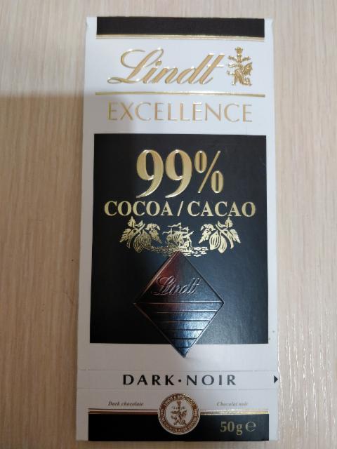 Фото - Чёрный шоколад 99% Lindt