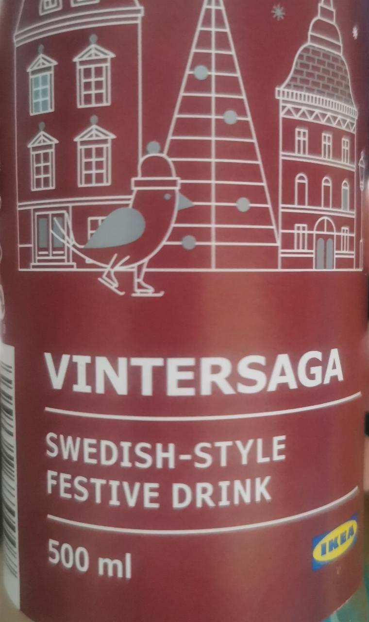 Фото - Безалкогольный газированный Шведский праздничный напиток Vintersaga Икеа