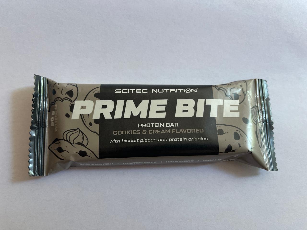 Фото - протеновый батончик со вкусом печенье с кремом Prime Bite Scitec Nutrition