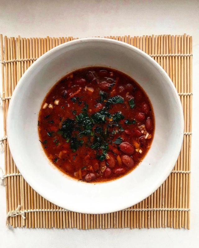 Фото - Фасоль с овощами в томатном соусе