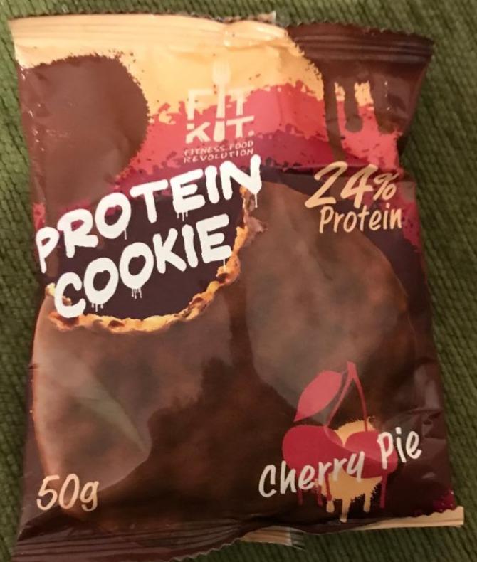 Фото - протеиновые печенье с вишней 24% cherry pie 50 g Fit Kit
