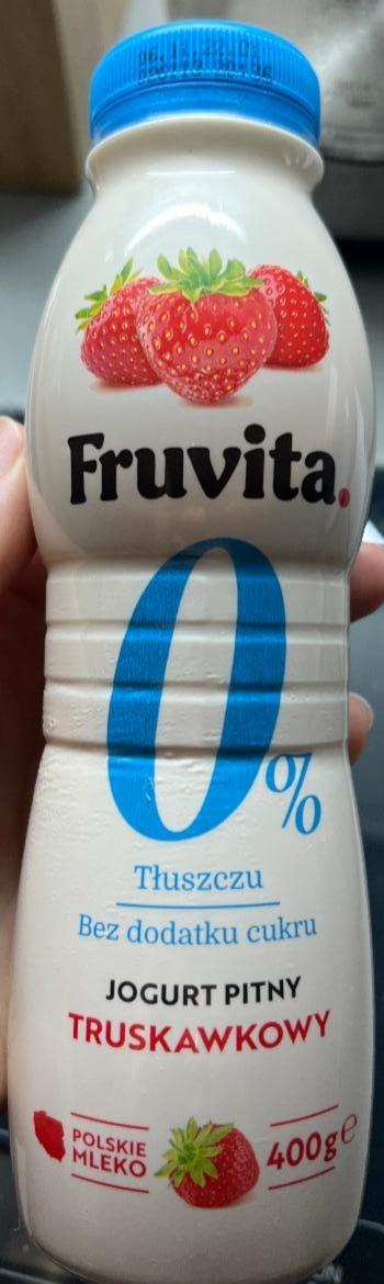 Фото - Jogurt truskawkowy 0% tluszczu bez dodatku cukru Fruvita