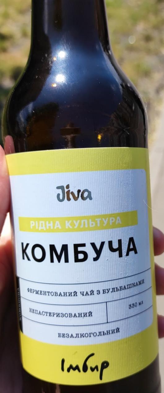 Фото - Напиток безалкогольный слабогазированный сокосодержащий Комбуча Имбирь Jiva