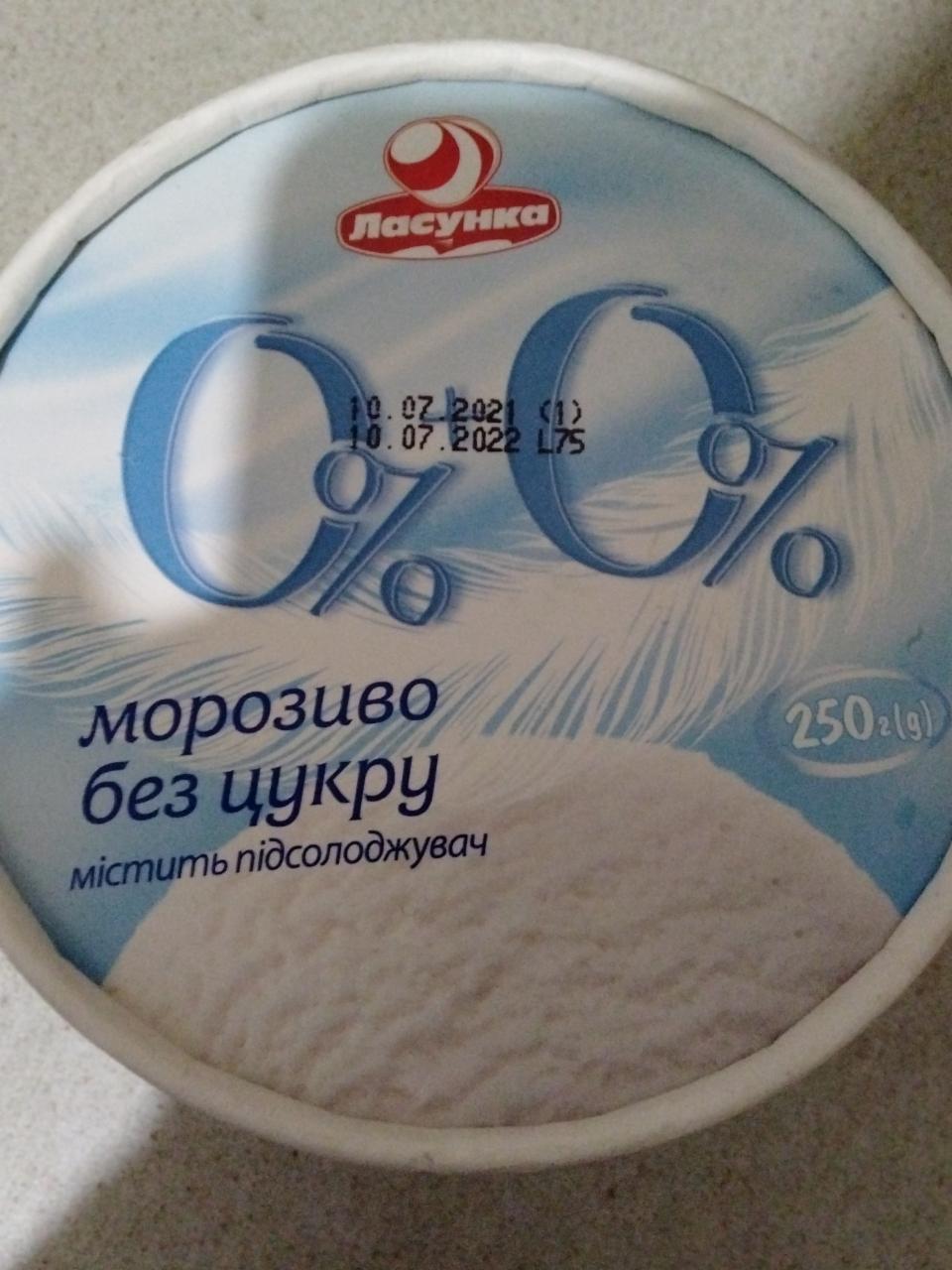 Фото - мороженое 'Ласунка' 0%+0% без сахара