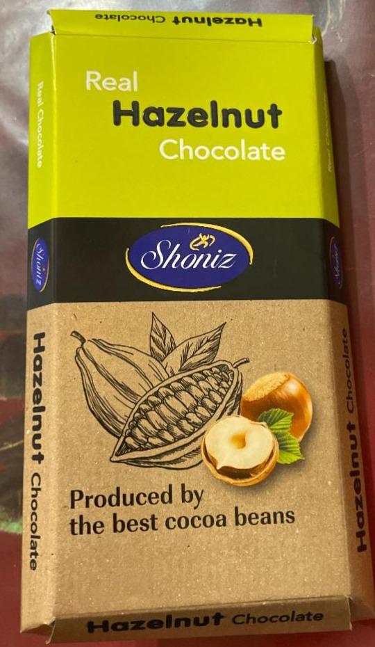 Фото - Shoniz real hazelnut chocolate Shoniz
