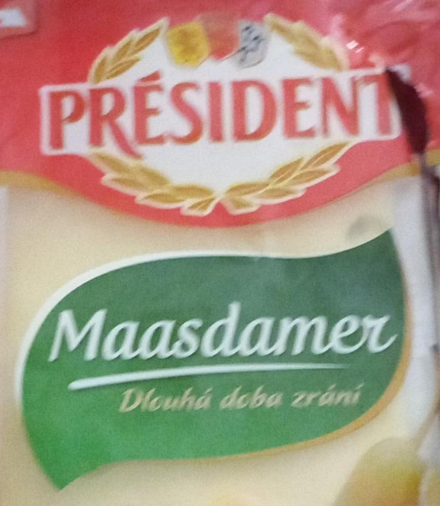 Фото - Сыр 45% твердый ломтями Maasdam President