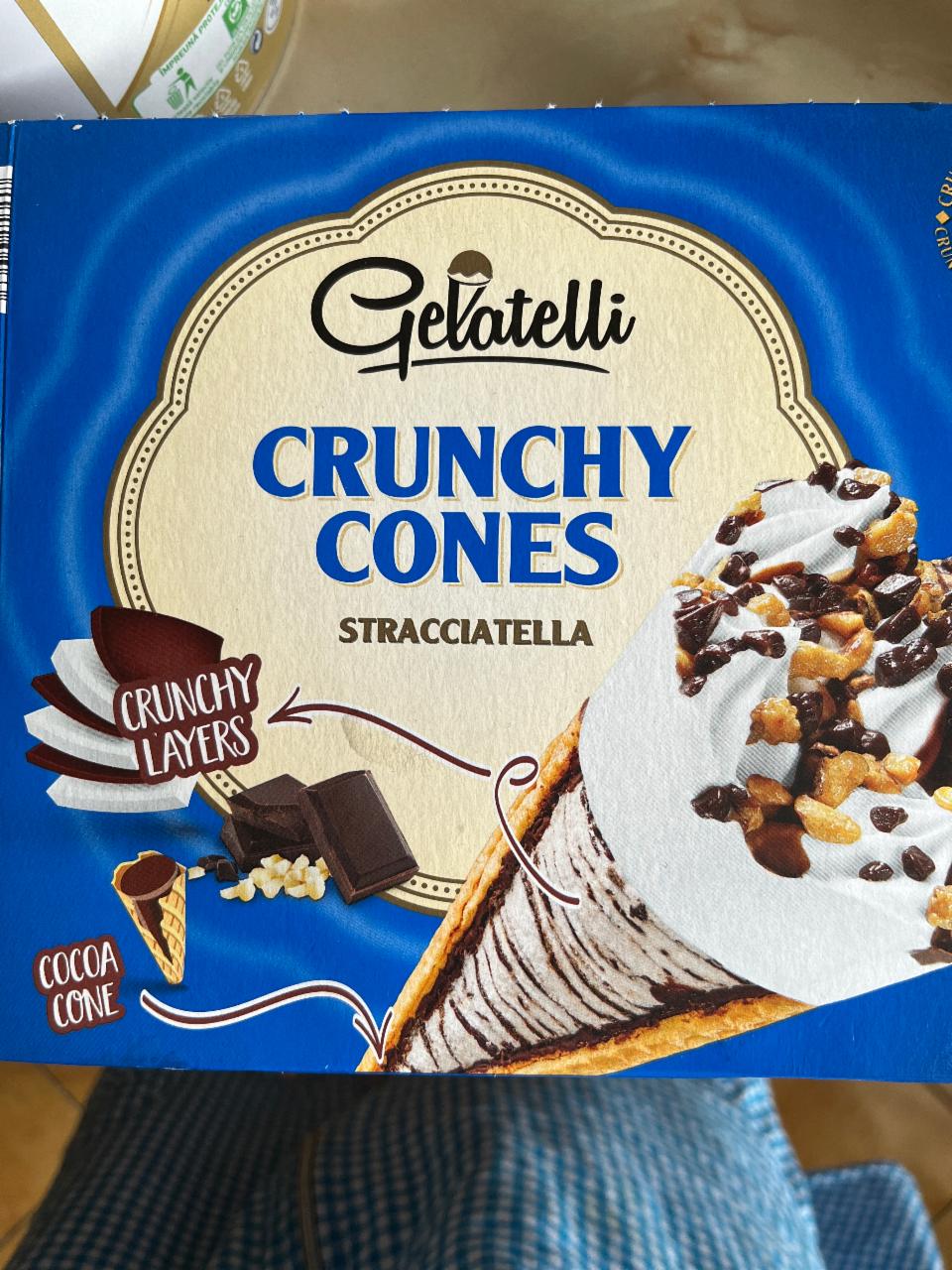 Фото - Мороженое Crunchy Cones Stracciatella Gelatelli