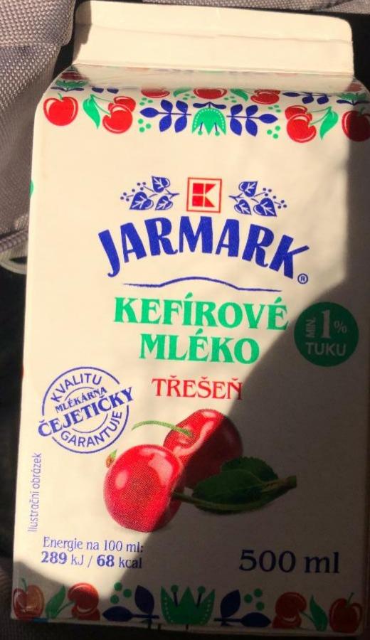 Фото - Kefírové mléko třešeň 1% K-Jarmark