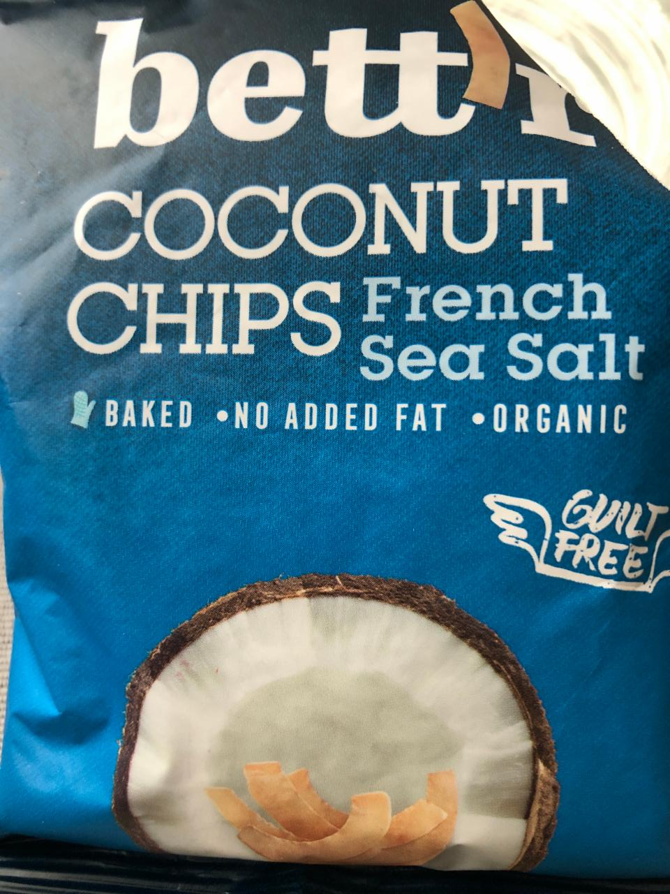 Фото - Чипсы кокосовые с морской солью Bett'r