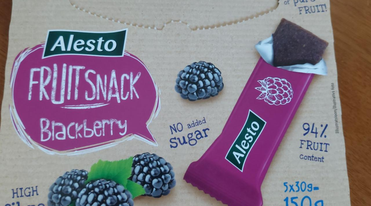 Фото - Пастила fruit snack blackberry Alesto
