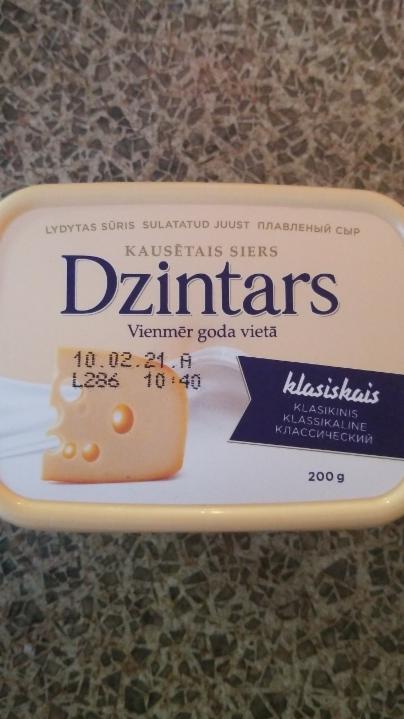 Фото - сыр плавленый классический DZINTARS