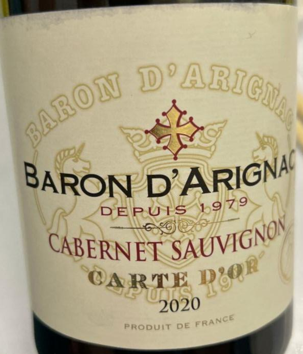 Фото - Вино газированное барон д'ариньяк белое сухое Baron d'Arignac